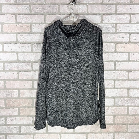 Athleta Uptempo Hoodie Sweatshirt in Charcoal Gray Size M - Picture 4 of 9